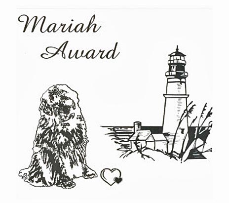 line drawing of a big black dog and a lighthouse